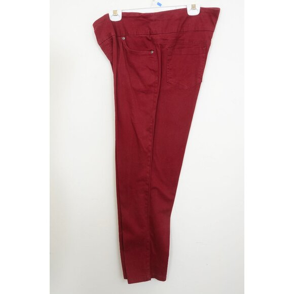 Chadwicks Of Boston Five-Pocket Red Pull-on Pants Jeans Women's 14P Casual - Picture 2 of 9